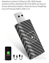 PRESA USB PER APPLE CARPLAY WIRELESS (SENZA CAVO)