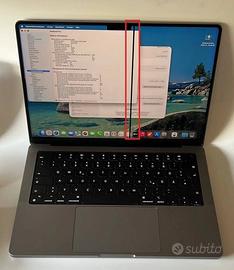 Apple MacBook Pro 14 M1 Schermo Difettoso