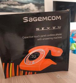 Telefono Sagemcom Sixty Vintage arancione da muro 