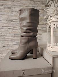 Stivali in vera pelle di vitello