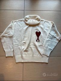 Maglione bianco Collo alto amì DONNA