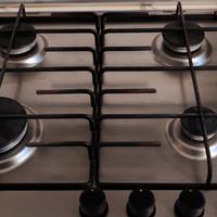 piano cottura acciaio inox satinato accensione ele