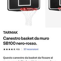 Canestro basket da muro