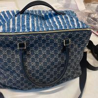 Borsa denim Gucci da viaggio