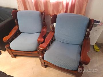 poltrone in legno 