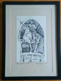 Quadretto cornicetta nera Ranuccio Farnese Piacenz