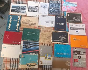 Libretti uso e manutenzione vintage epoca