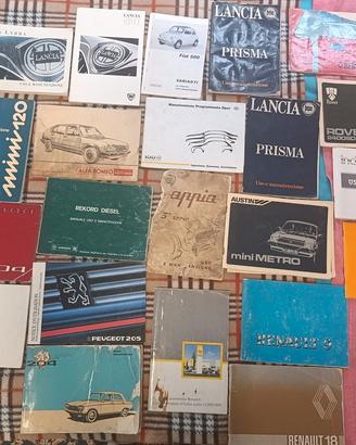 Libretti uso e manutenzione vintage epoca