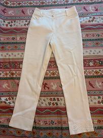 Pantaloni sartoriali eleganti bianchi