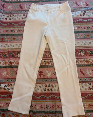 Pantaloni sartoriali eleganti bianchi