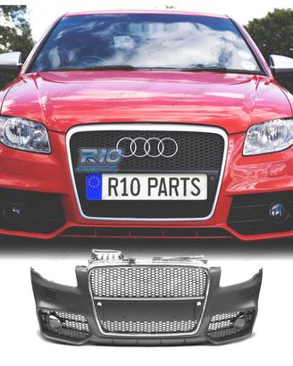 PARAURTI ANTERIORE AUDI A4 04-07 LOOK RS4 GRIGLIA 