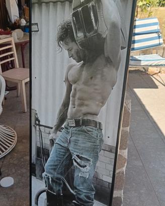 Grande poster incorniciato cm.160x55