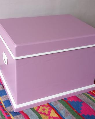 Baule laccato artigianale,idea per dono feste.