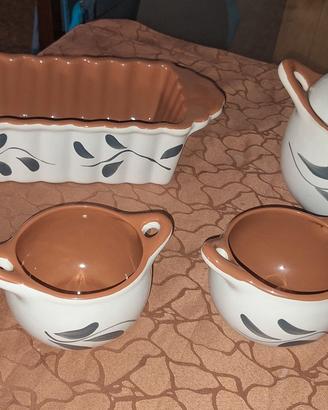 Set Servizio Terracotta Country Collection.