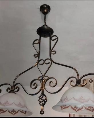 lampadari in ferro battuto