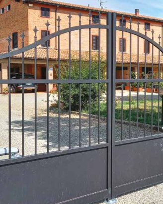 Cancello in ferro zincato e verniciato diverse mis