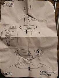 Lampadario sospensione Ruggiu I Mori illuminazione