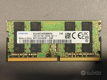 RAM 16GB DDR4 SO‑DIMM 3200MHz SAMSUNG