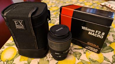 Per Nikon: Sigma 105 mm F2.8 MACRO serie EX