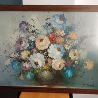 Quadro Materico "Natura Morta Floreale" - P.Ciardi