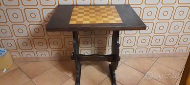 TAVOLO DA DAMA IN LEGNO