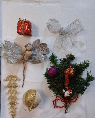 Quattro Addobbi per Albero & due Addobbi Natalizi