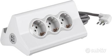 Multipresa BTCINO 3 prese schuko 2 usb