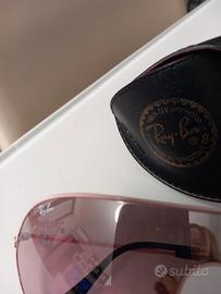 occhiali donna rosa Ray ban originali