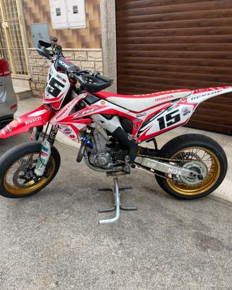 Honda Crf 450 motard pronto pista no targata