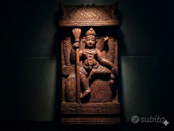 Pannello intaglio Indiano Murugan