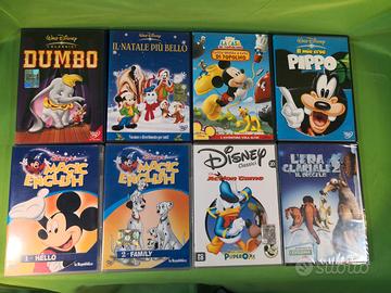 Set 8 DVD cartoni animati e giochi Disney