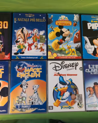 Set 8 DVD cartoni animati e giochi Disney