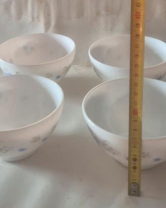  Tazze Vintage Arcopal Myosotis Nutella nuove da 