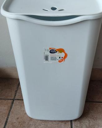 Portabiancheria bidone cesto in plastica 