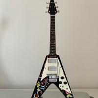 Modellino Gibson Flying V Jimi Hendrix mini