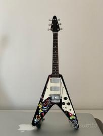 Modellino Gibson Flying V Jimi Hendrix mini