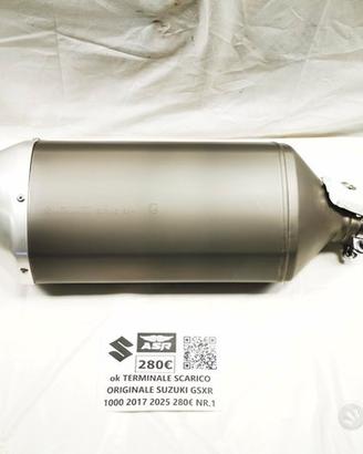 TERMINALE SCARICO ORIGINALE SUZUKI GSX R 1000 2017