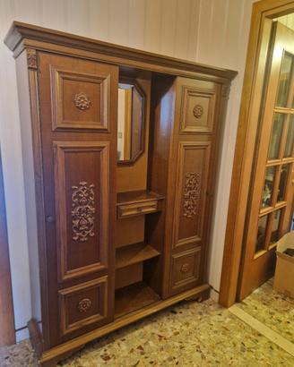 Antico/Vintage Mobile d'Ingresso in Legno 