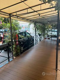 GAZEBO IN FERRO   BATTUTO CON TENDA