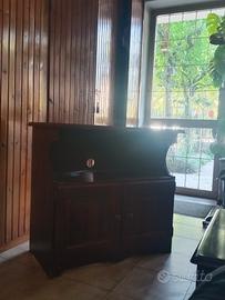 porta tv in legno massello