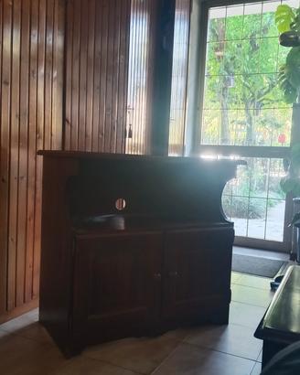 porta tv in legno massello