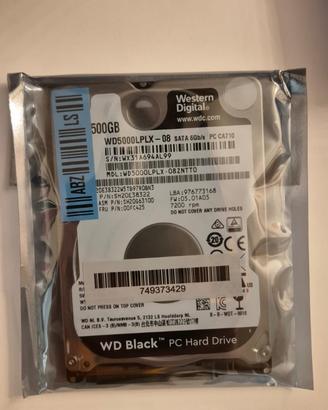Hard Drive WD Black 500GB