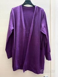 Cardigan lungo viola SHEIN Curve