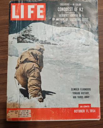 Life magazine originale Conquest of k2 1954