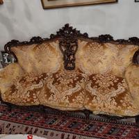 divano vintage  anni 70 + 2 poltrone abbinate