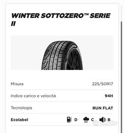 Pneumatici Invernali - BMW X1  225/50 R17 RUN FLAT