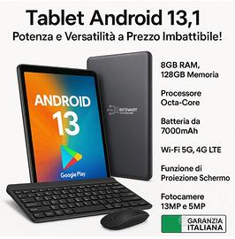 Tablet 10 pollici android 13 128/8 gb 4G wifi