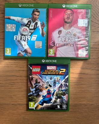 3 GIOCHI XBOX ONE – FIFA 19-20, LEGO MARVEL SUPERH