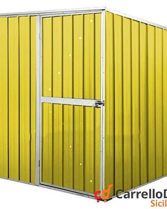 Box da giardino lamiera 175x185cm giallo