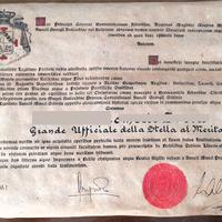 Diploma Ufficiale Ordine di San Giorgio Antiochia.